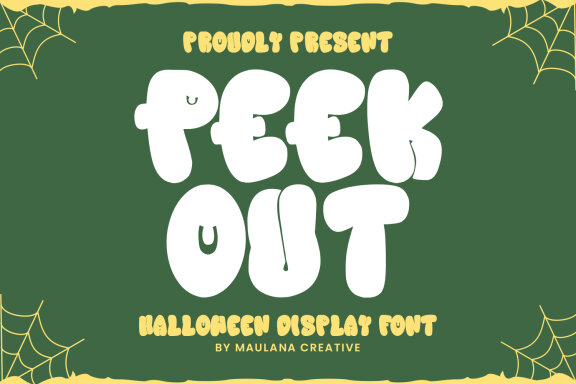 Peek Out Halloween FREE Font