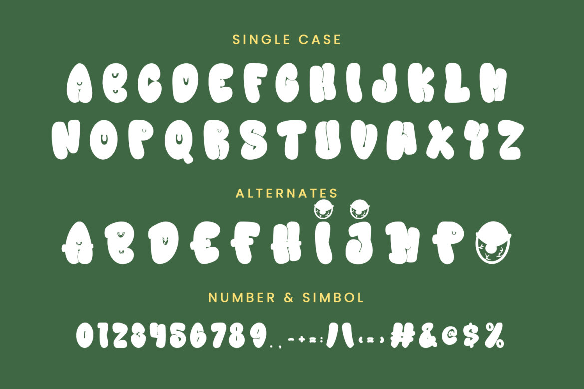 Peek Out Halloween FREE Font - view 7