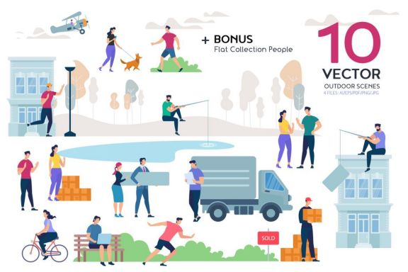 People Outdoor Scenes Collection