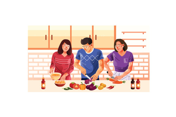 Cooking Class FREE Illustration