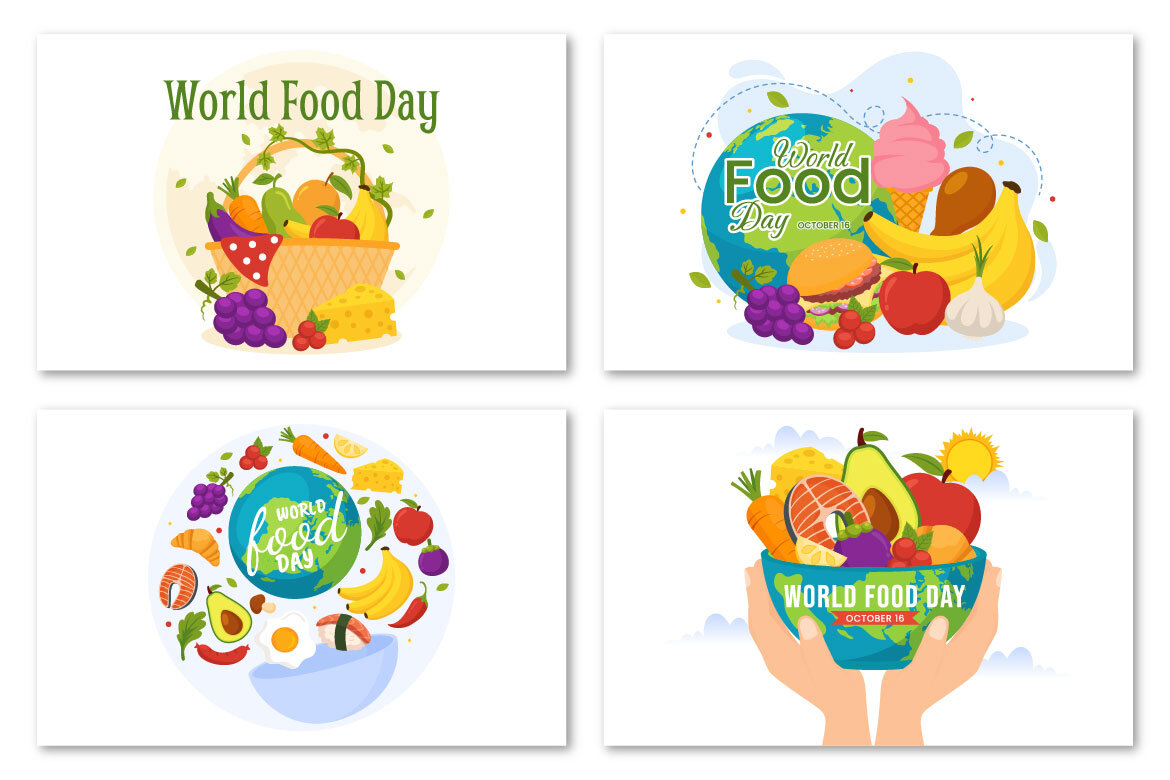 16 World Food Day FREE Illustrations - view 4