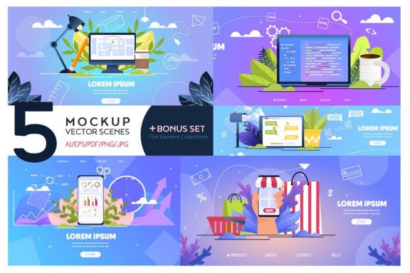 Mockup Vector Scenes