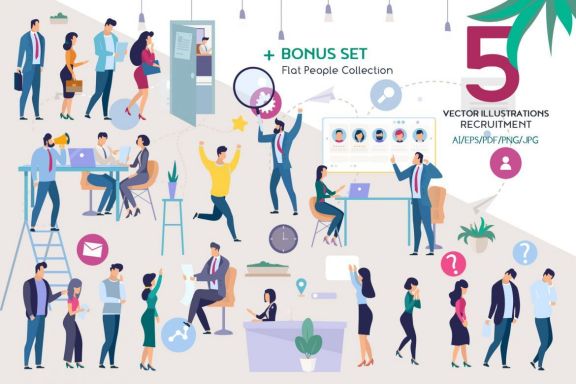 Recruitment Illustrations Collection