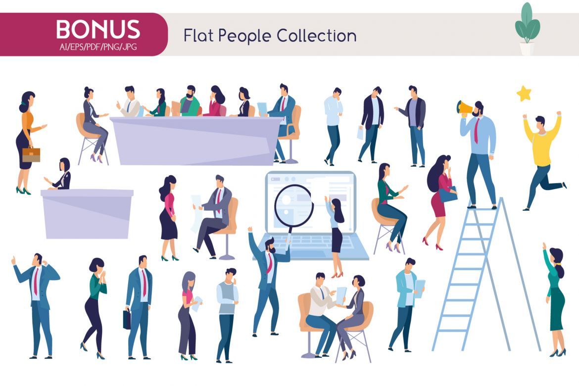 Recruitment Illustrations Collection alternate