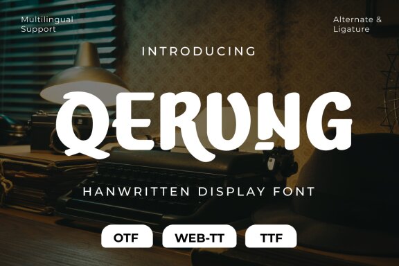 QERUNG | Handwritten FREE Display