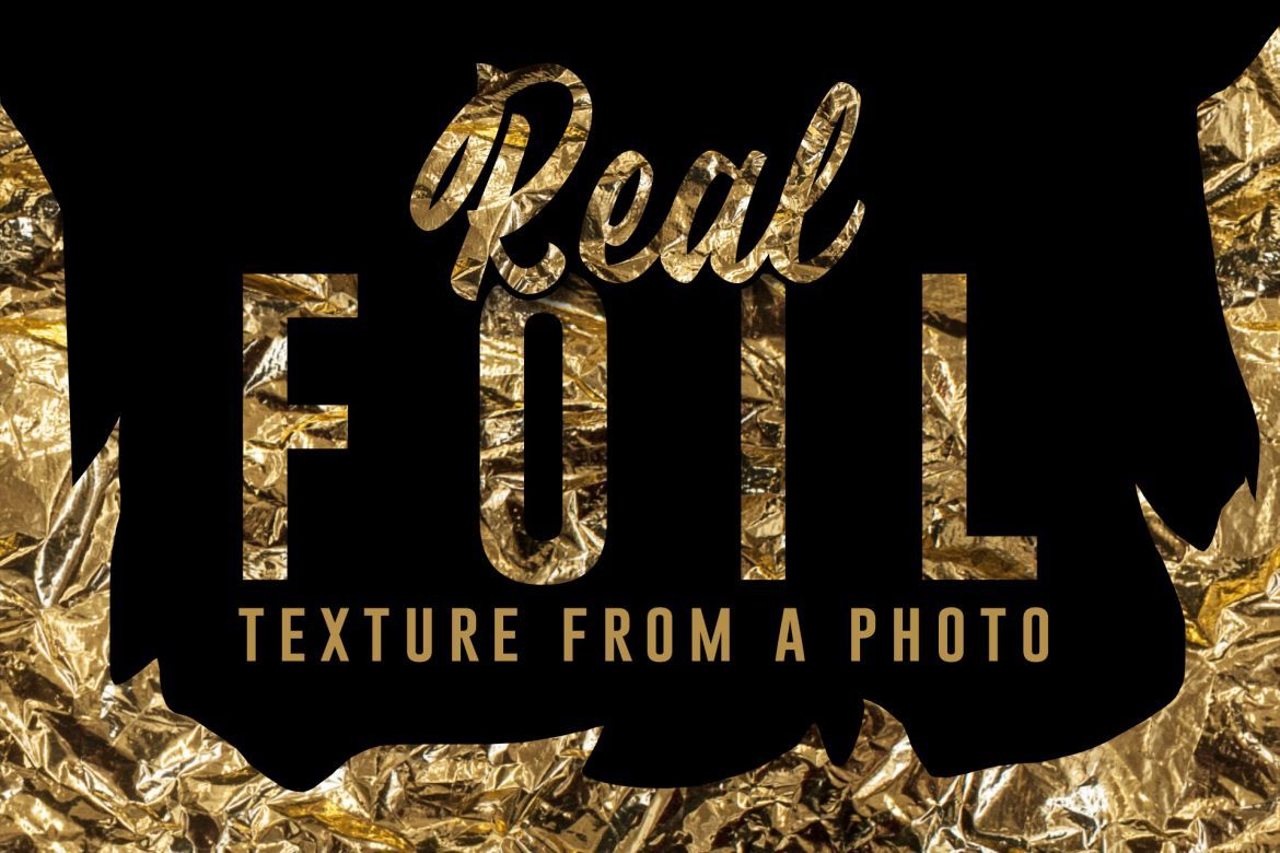 Real foil, texture from a photo - view 3