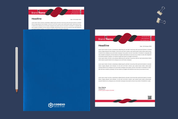 Creative Letterhead Design Template - view 1