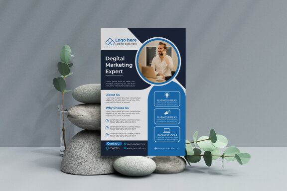 Modern corporate flyer Design template