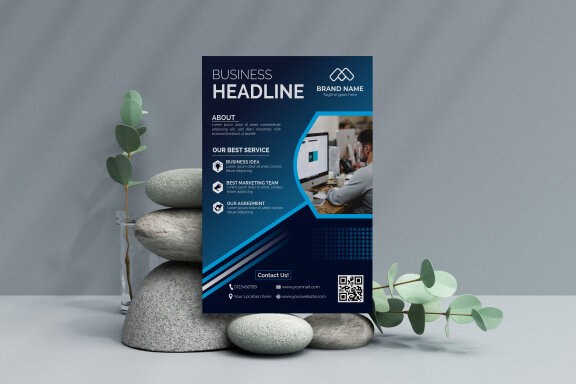Modern corporate flyer Design template