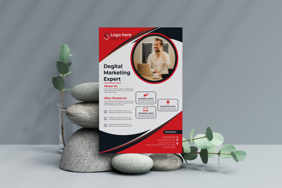 Modern corporate flyer Design template