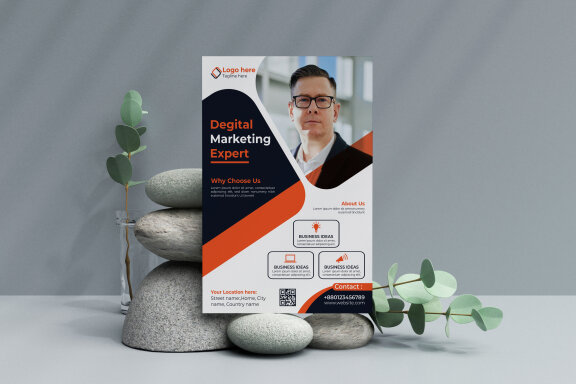 Modern corporate flyer Design template