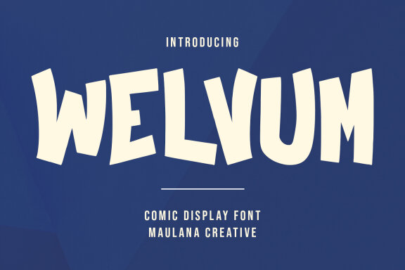 Welvum Comic FREE Display Font