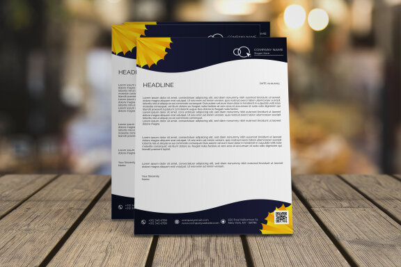 Creative Letterhead Design Template - view 1