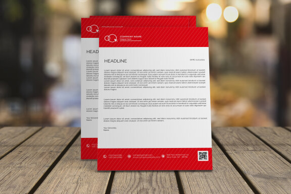Creative Letterhead Design Template - view 1