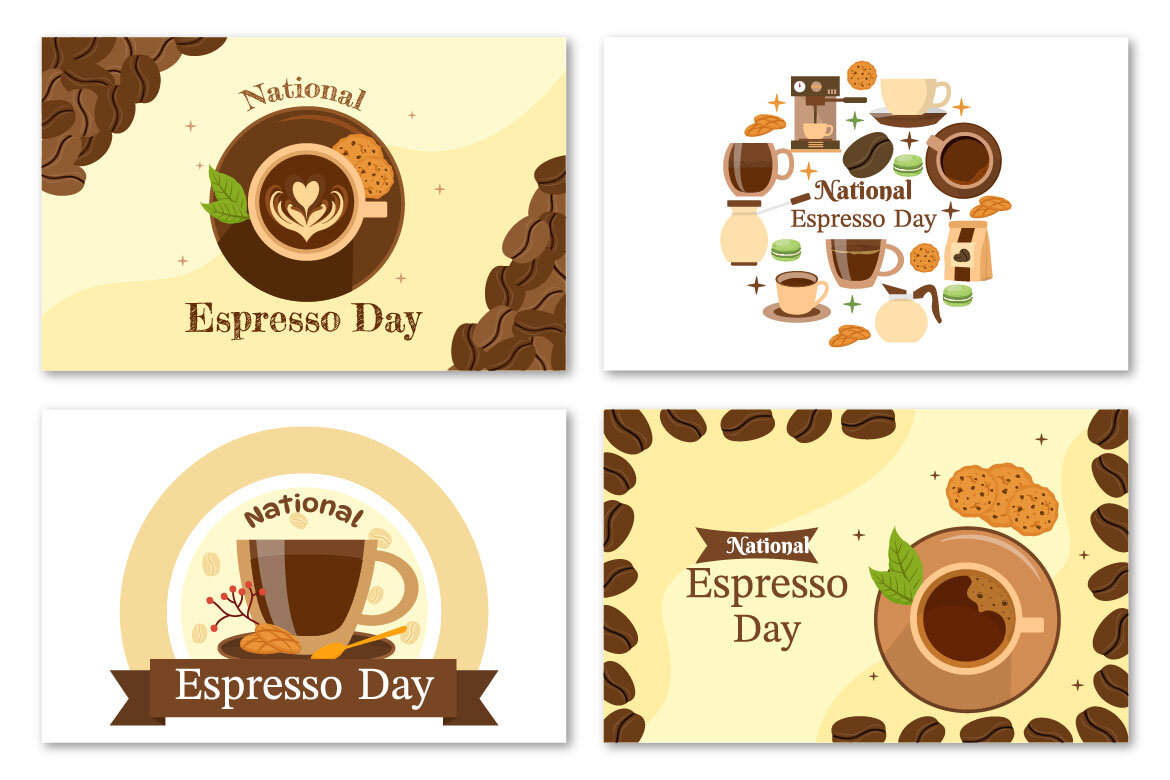 10 National Espresso Day Free Illustrations - view 3