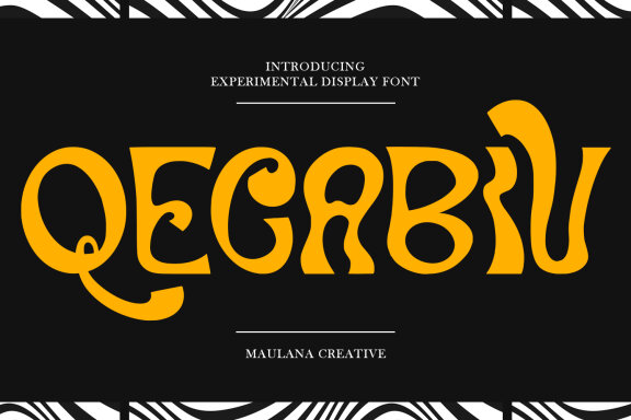 Qecabiv Experimental FREE Font
