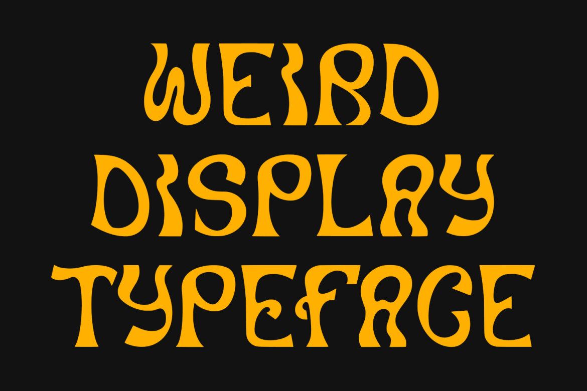 Qecabiv Experimental FREE Font - view 4