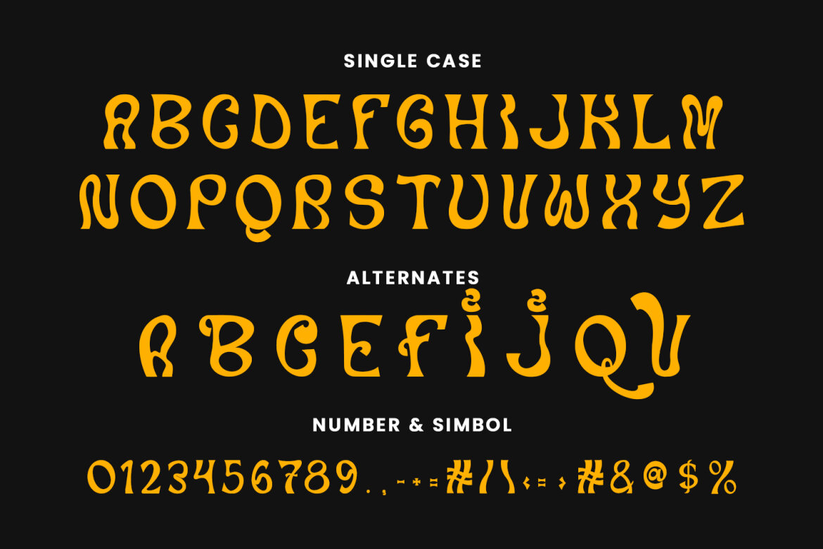 Qecabiv Experimental FREE Font - view 7