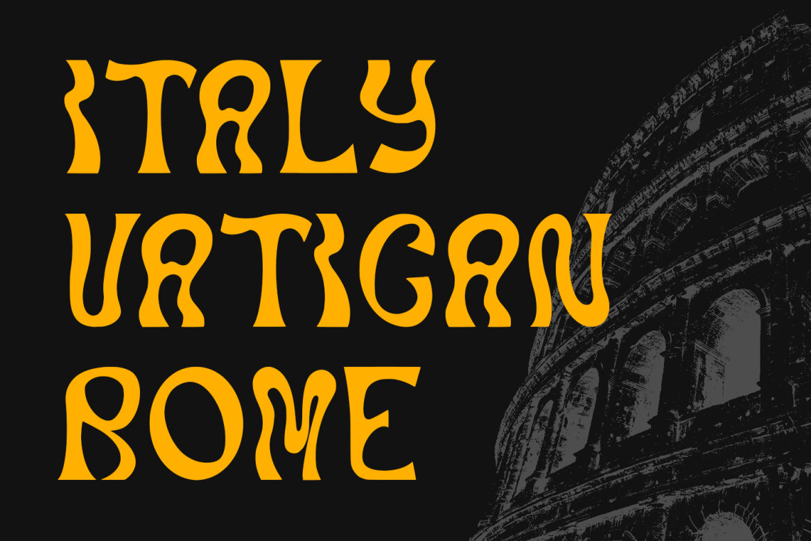 Qecabiv Experimental FREE Font - view 3