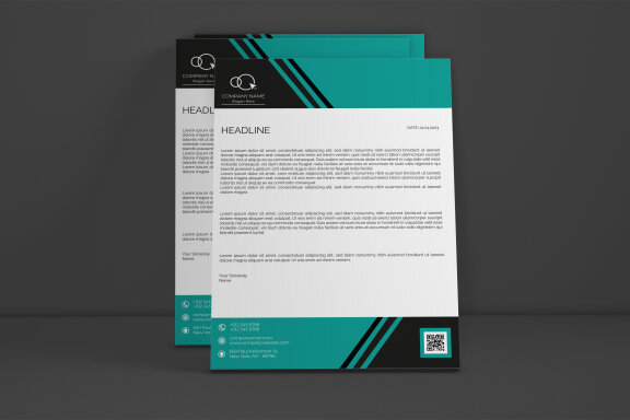 Creative Letterhead Design Template - view 1