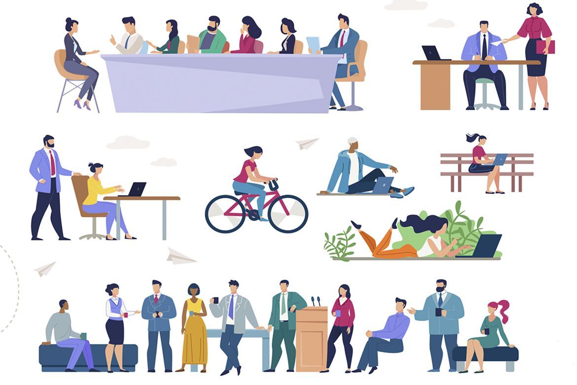 People Scenes Flat Collection alternate