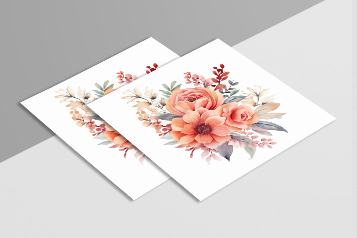 6 Free Watercolor Floral Flower Bouquet - view 5
