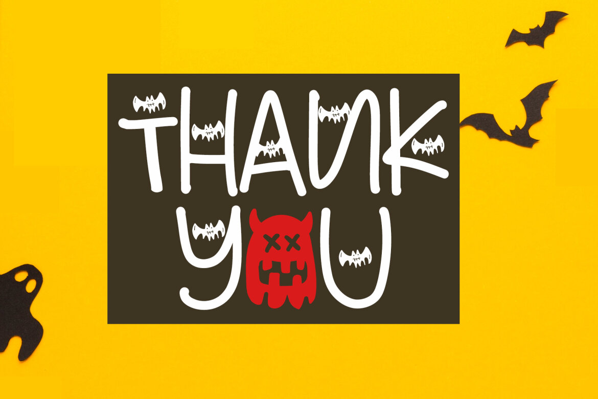 Bat Ghost FREE Halloween Font alternate