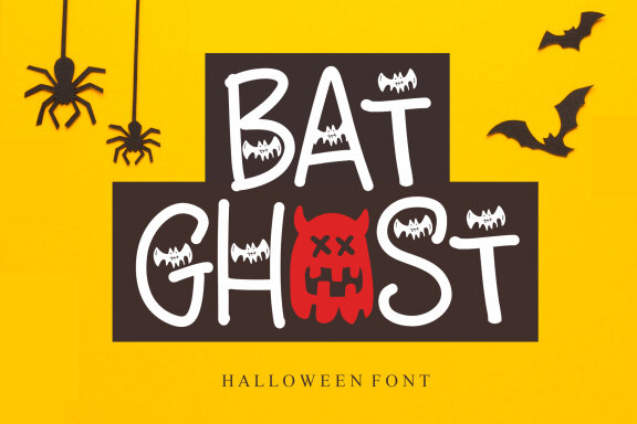 Bat Ghost FREE Halloween Font