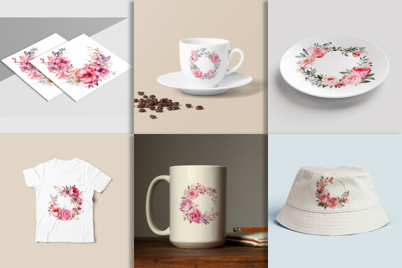 FREE Wedding Decoration With Round Frame