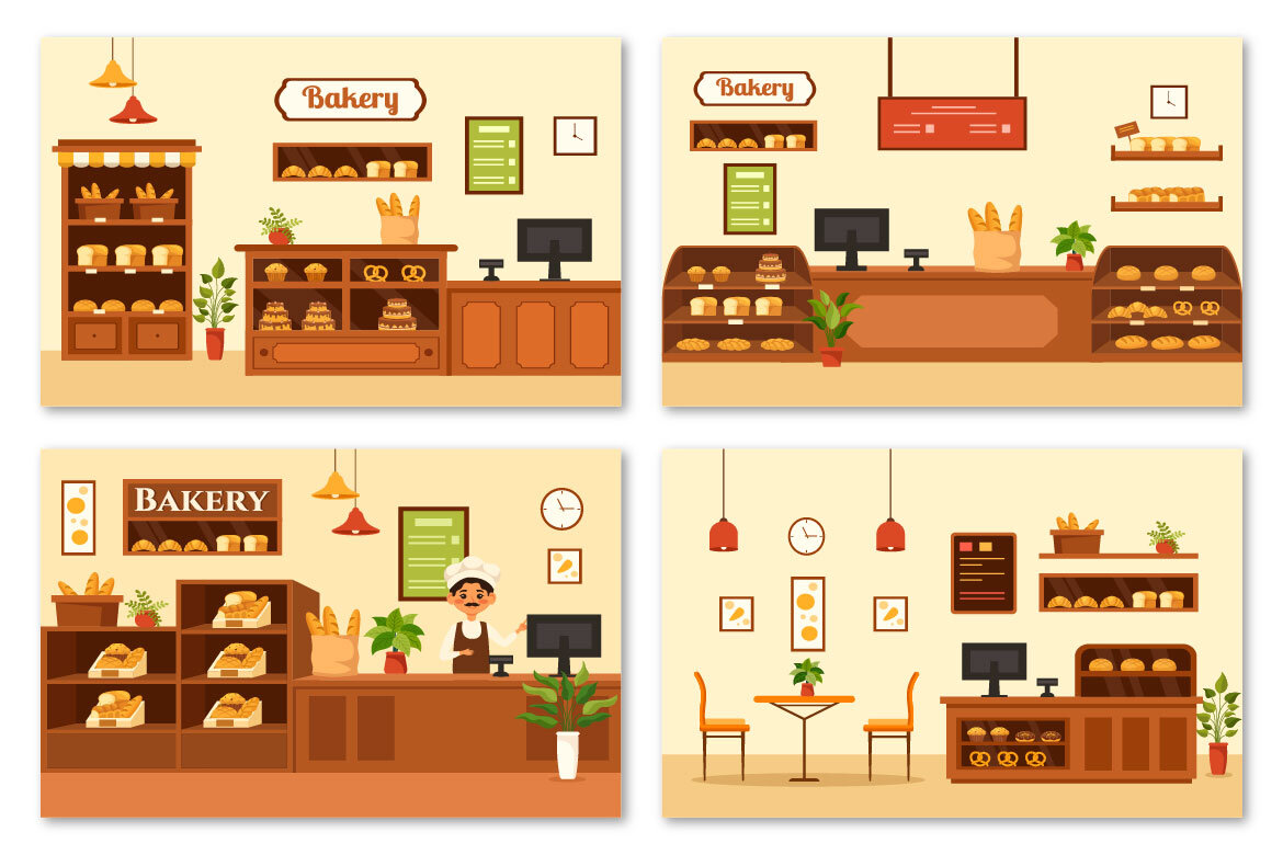 14 FREE Bakery Store Illustration - view 3