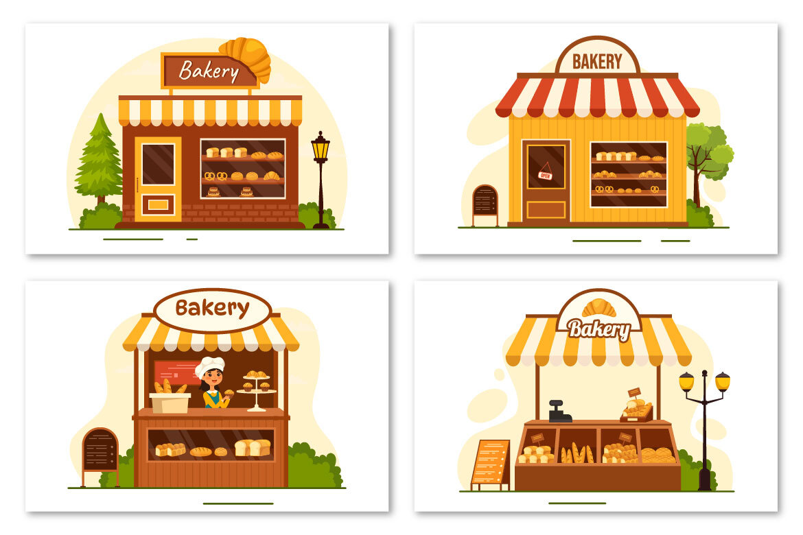 14 FREE Bakery Store Illustration alternate