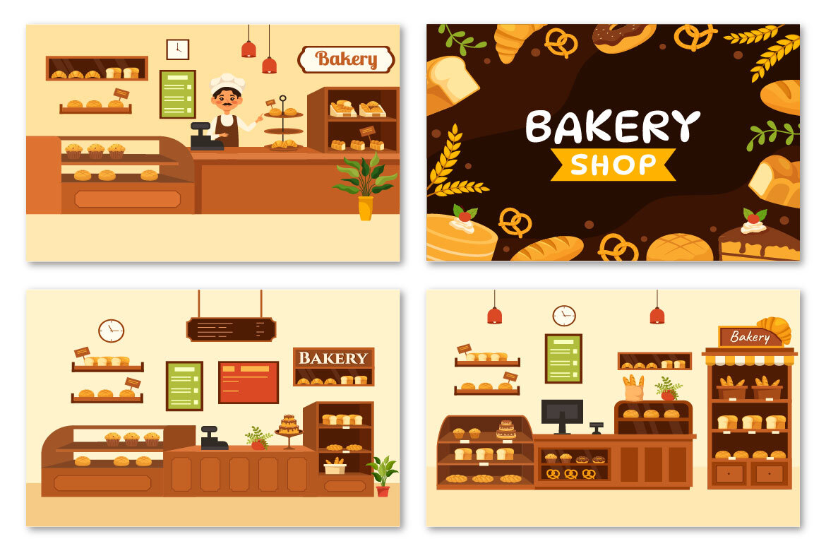 14 FREE Bakery Store Illustration - view 4