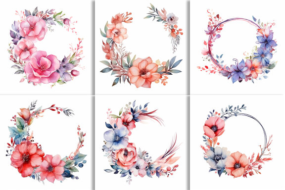 Flower Sublimation FREE Floral Clipart