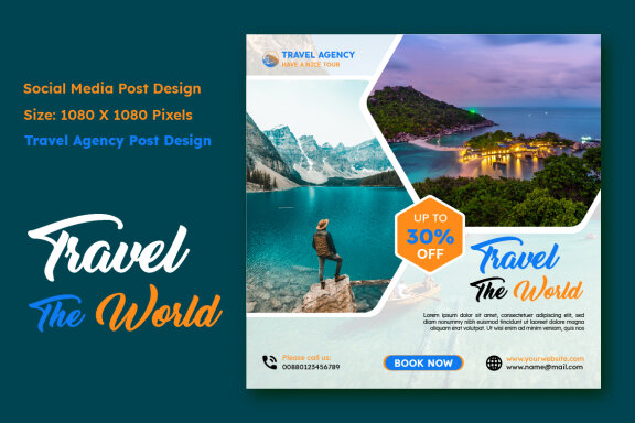 Modern Social Media Post Design template