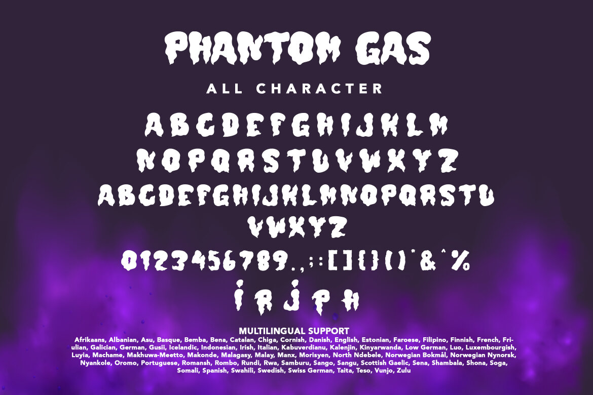 Phantom Gas Free Font - view 7