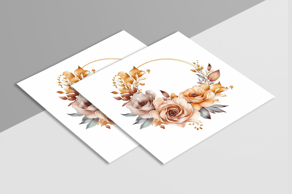 Watercolor Floral Flower Free Clipart - view 6