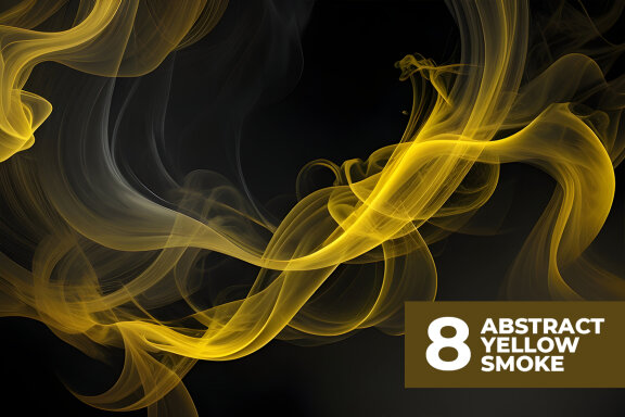 8 Abstract Yellow Smoke FREE Stock Images