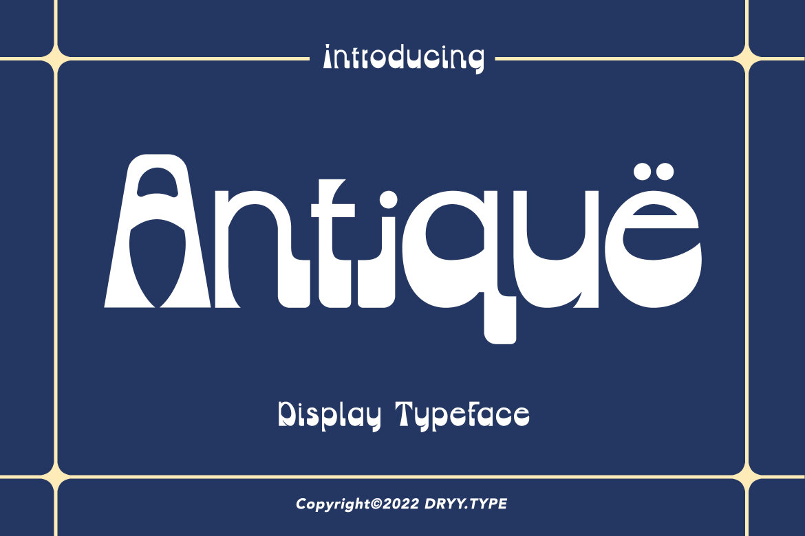 Antique - FREE Retro Display Font alternate