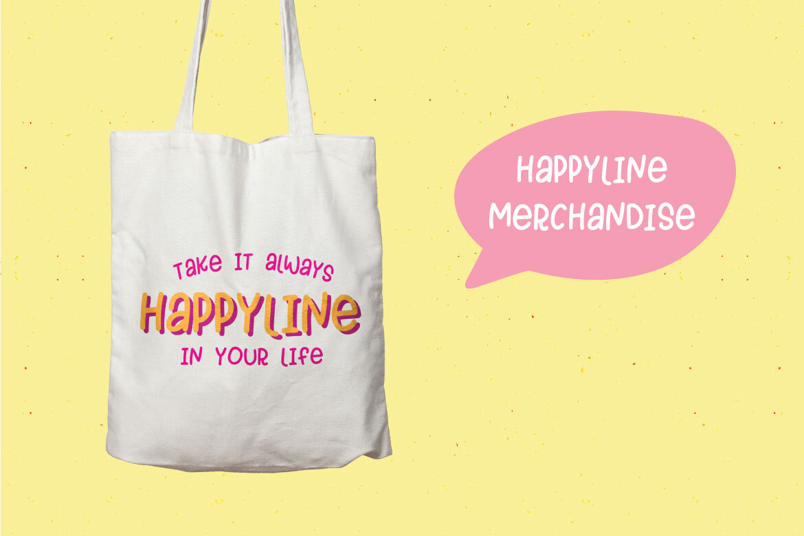 HAPPYLINE Free Font - view 5