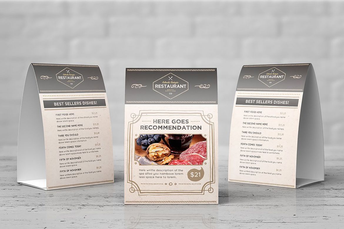 The Rustic Menu Template - view 2