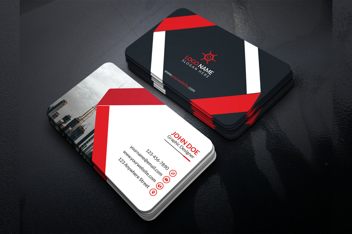 FREE Business Card Design Template - view 2