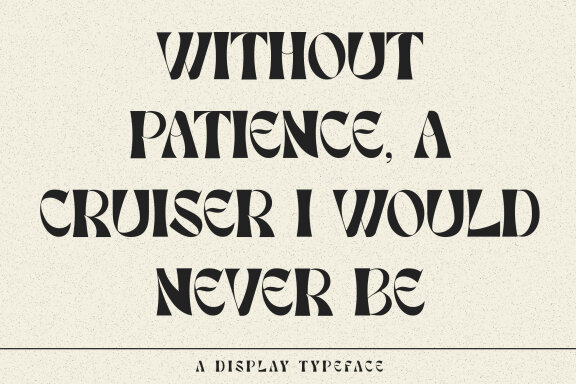 Cruiser FREE Display Font
