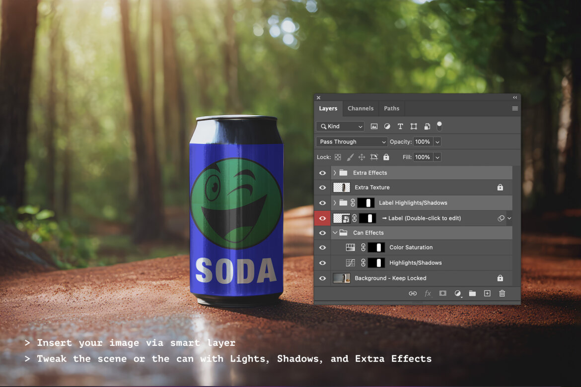 Soda Can FREE Mockup Bundle alt
