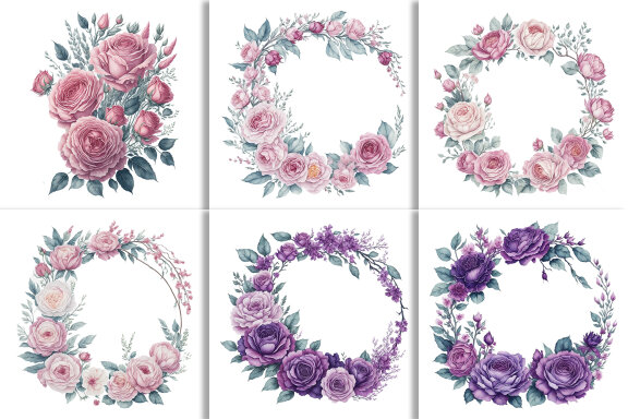 Watercolor Floral FREE Designs