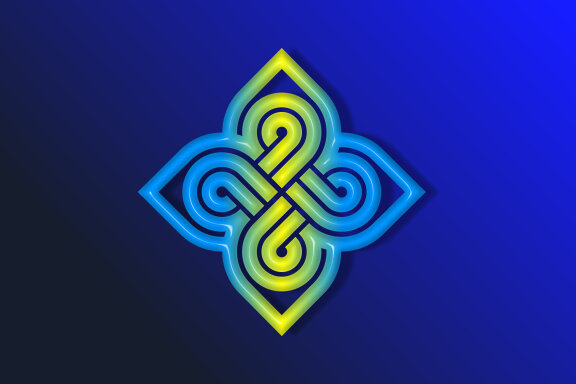 Yin yang Ornament Rounded