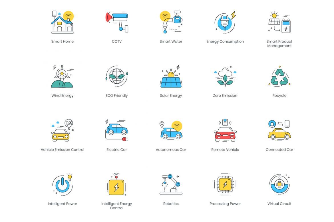 88 Smart Technology Icons | Colorpop alternate