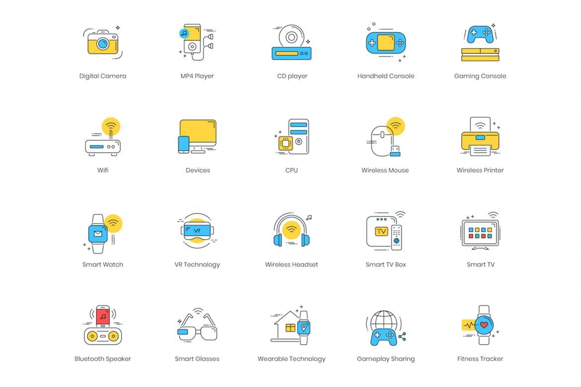 88 Smart Technology Icons | Colorpop - view 5
