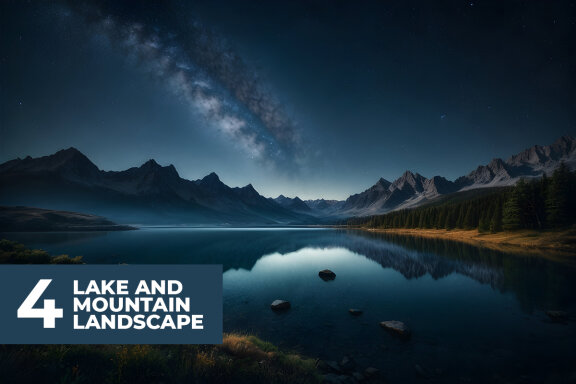 FREE Lake and Mountain Landscape Stock Images