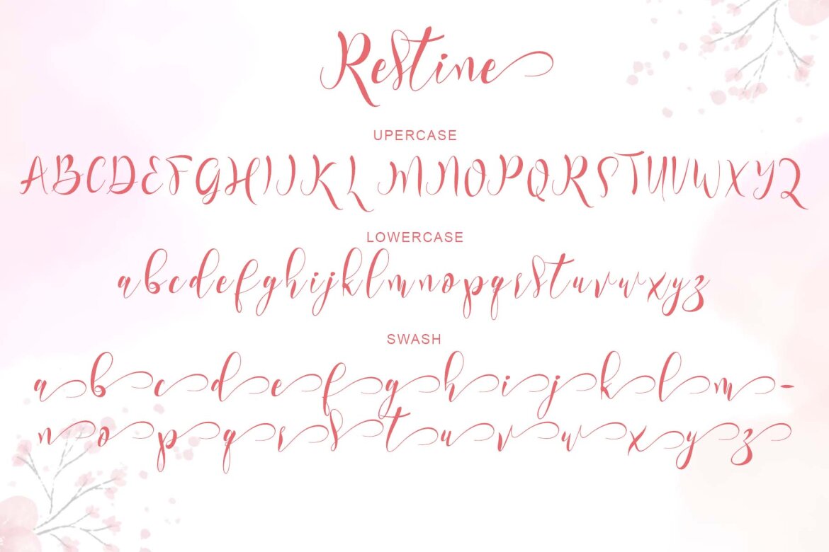 Restine FREE Romantic Script - view 5