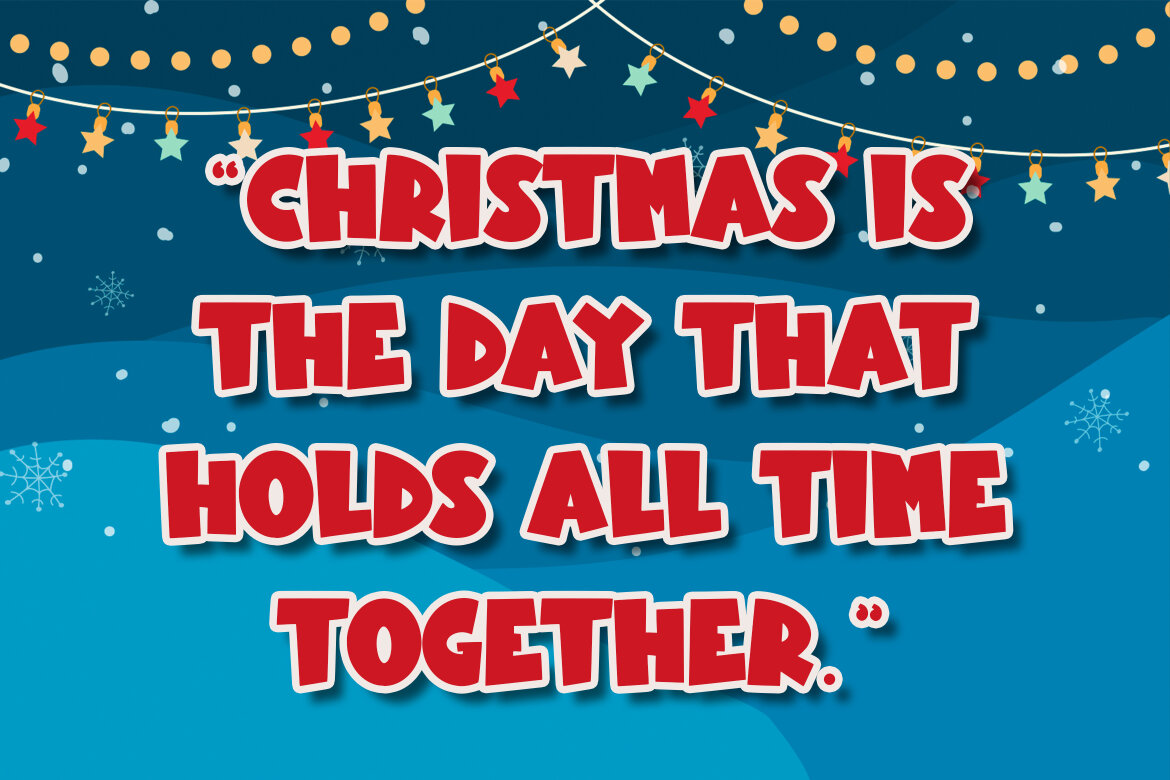 Santa On Duty FREE Christmas Font - view 7